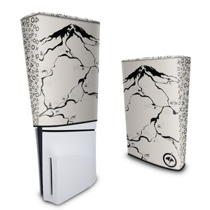 Capa Anti Poeira PS5 Slim Vertical - Ghost Of Yotei - Pop Arte Skins
