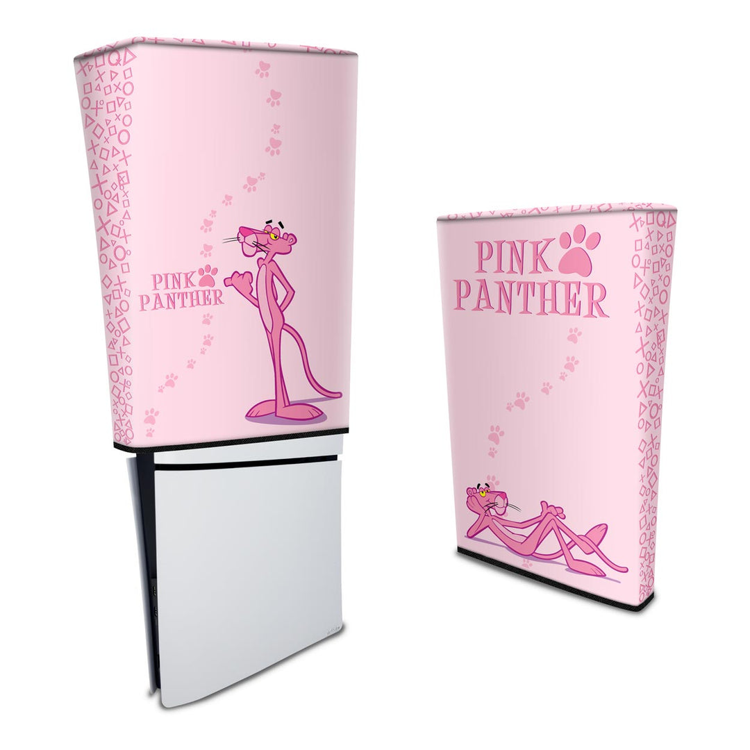 Capa Anti Poeira PS5 Slim Vertical - Pantera Cor de Rosa - Pop Arte Skins - foto 3