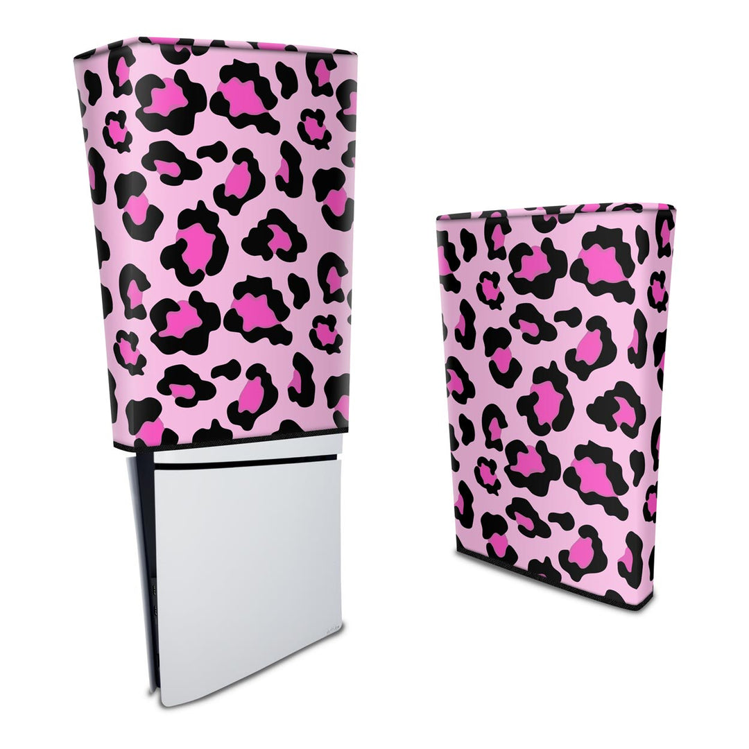 Capa Anti Poeira PS5 Slim Vertical - Onça Rosa - Pop Arte Skins - foto 3