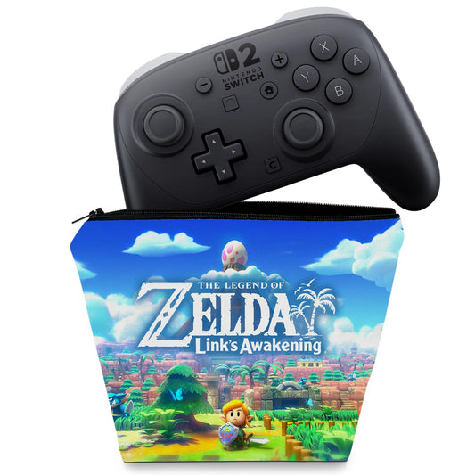 Capa Nintendo Switch 2 Pro Controle Case - Zelda Link's Awakening
