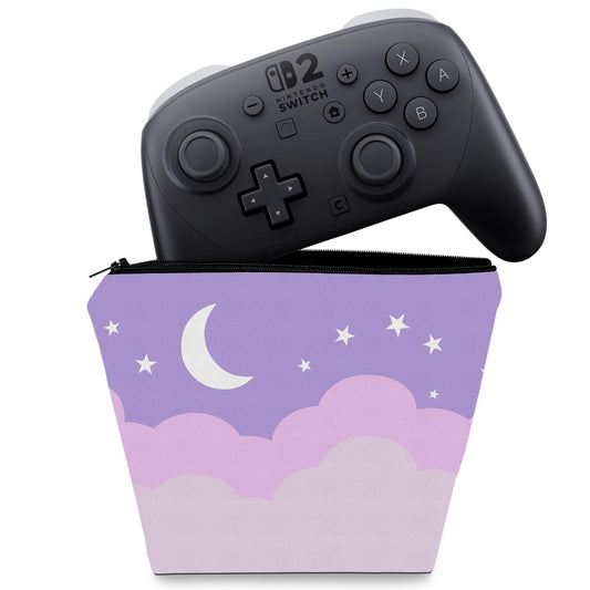 Capa Nintendo Switch 2 Pro Controle Case - Noite Estrelada