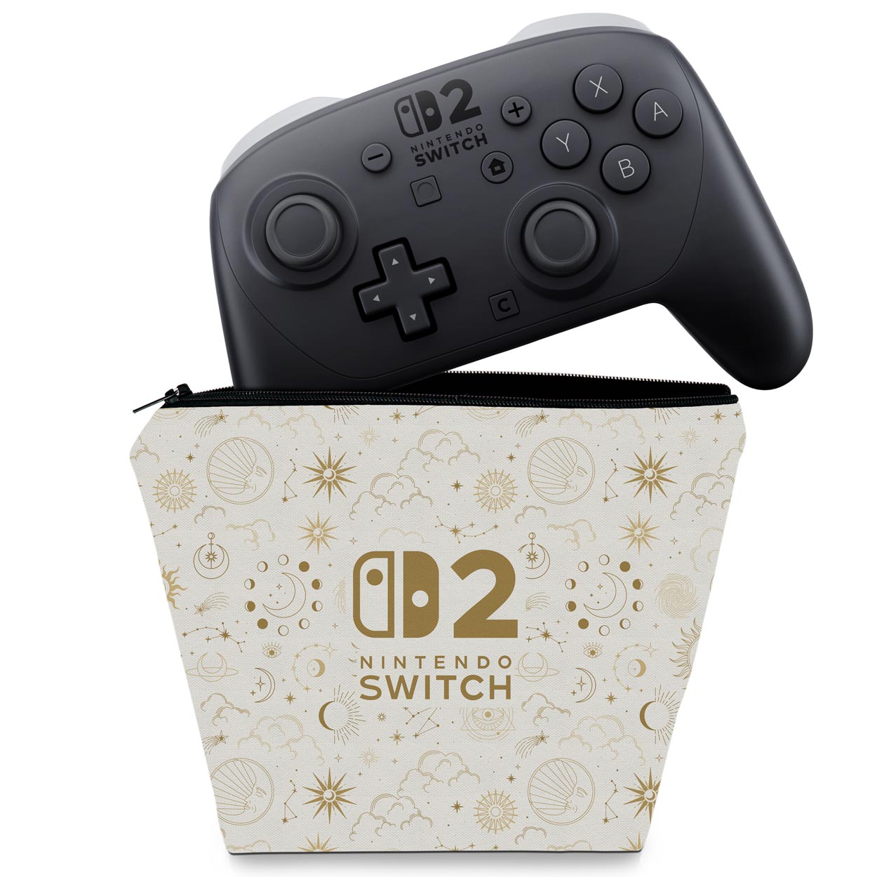 Capa Nintendo Switch 2 Pro Controle Case - Astros