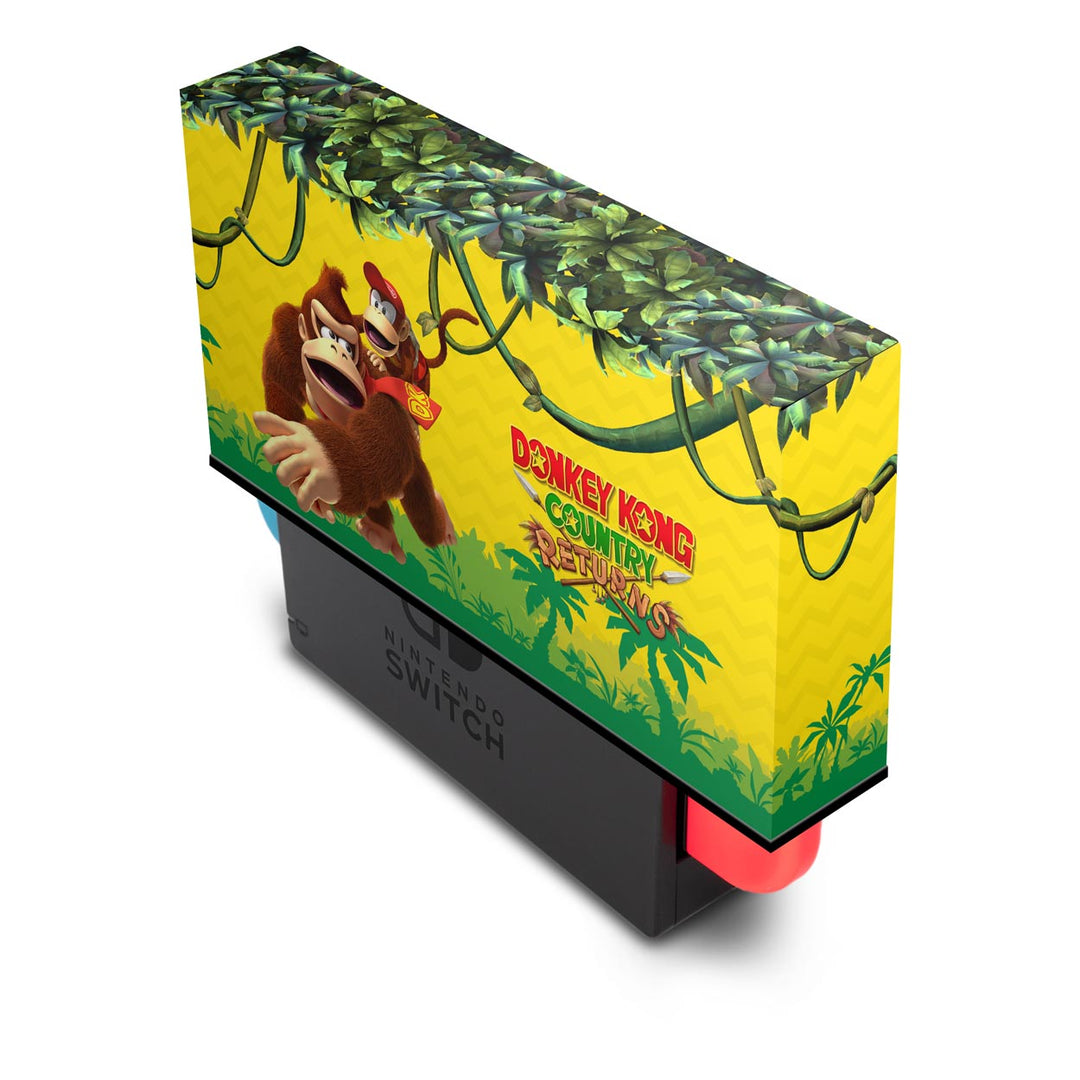 KIT Capa Anti Poeira e Skin Anti-Rage Nintendo Switch 1 Oled - Donkey Kong Country Returns - Pop Arte Skins - foto 2