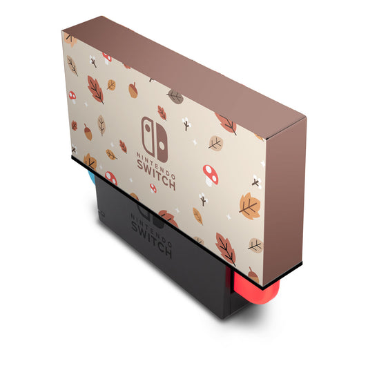KIT Nintendo Switch Oled Skin Anti-Rage e Capa Anti Poeira - Outono