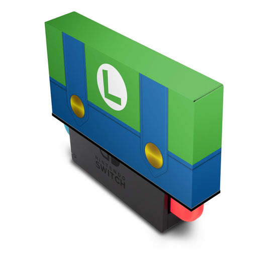 KIT Capa Anti Poeira e Skin Anti-Rage Nintendo Switch 1 - Luigi Verde Mania