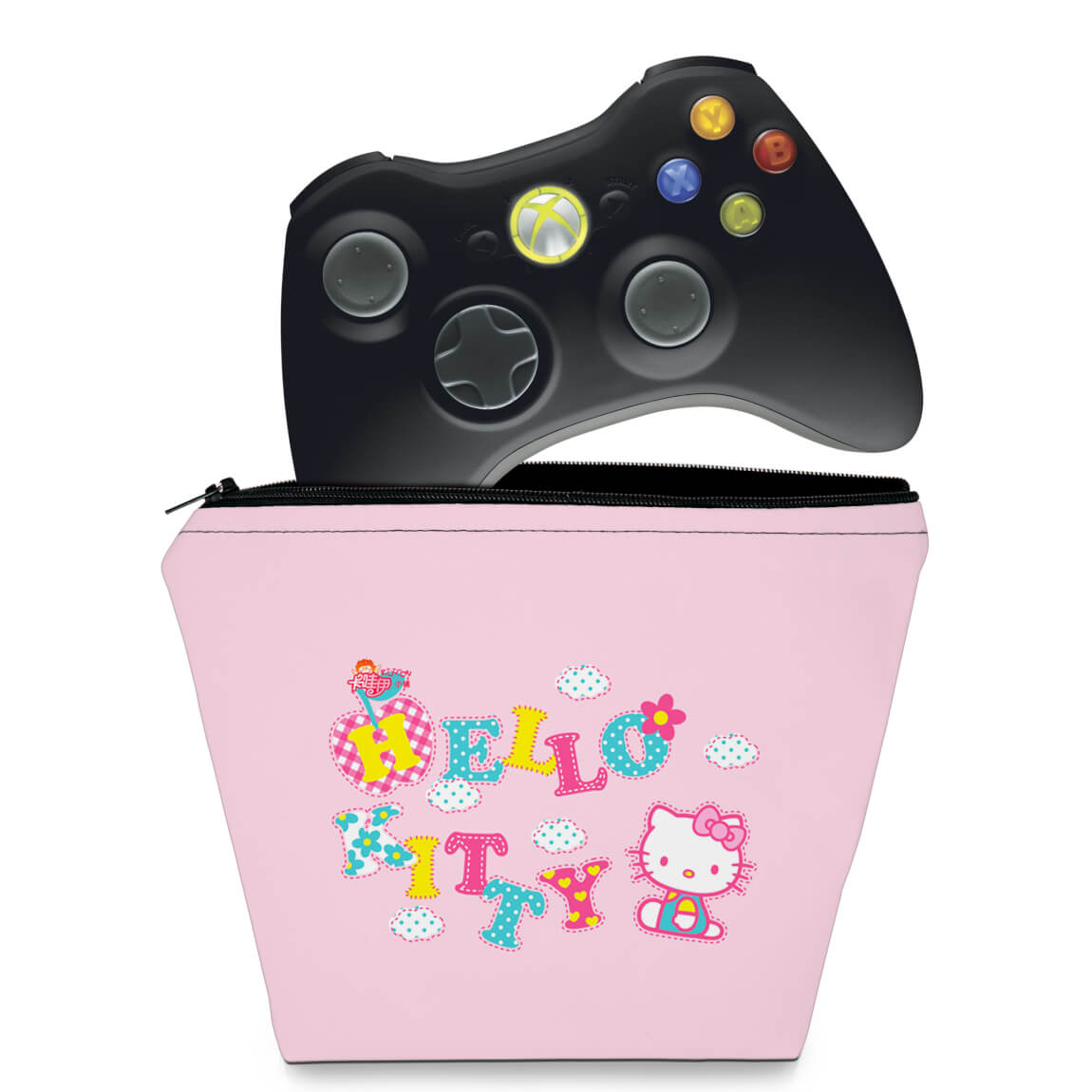 Capa Case Xbox 360 Controle - Hello Kitty