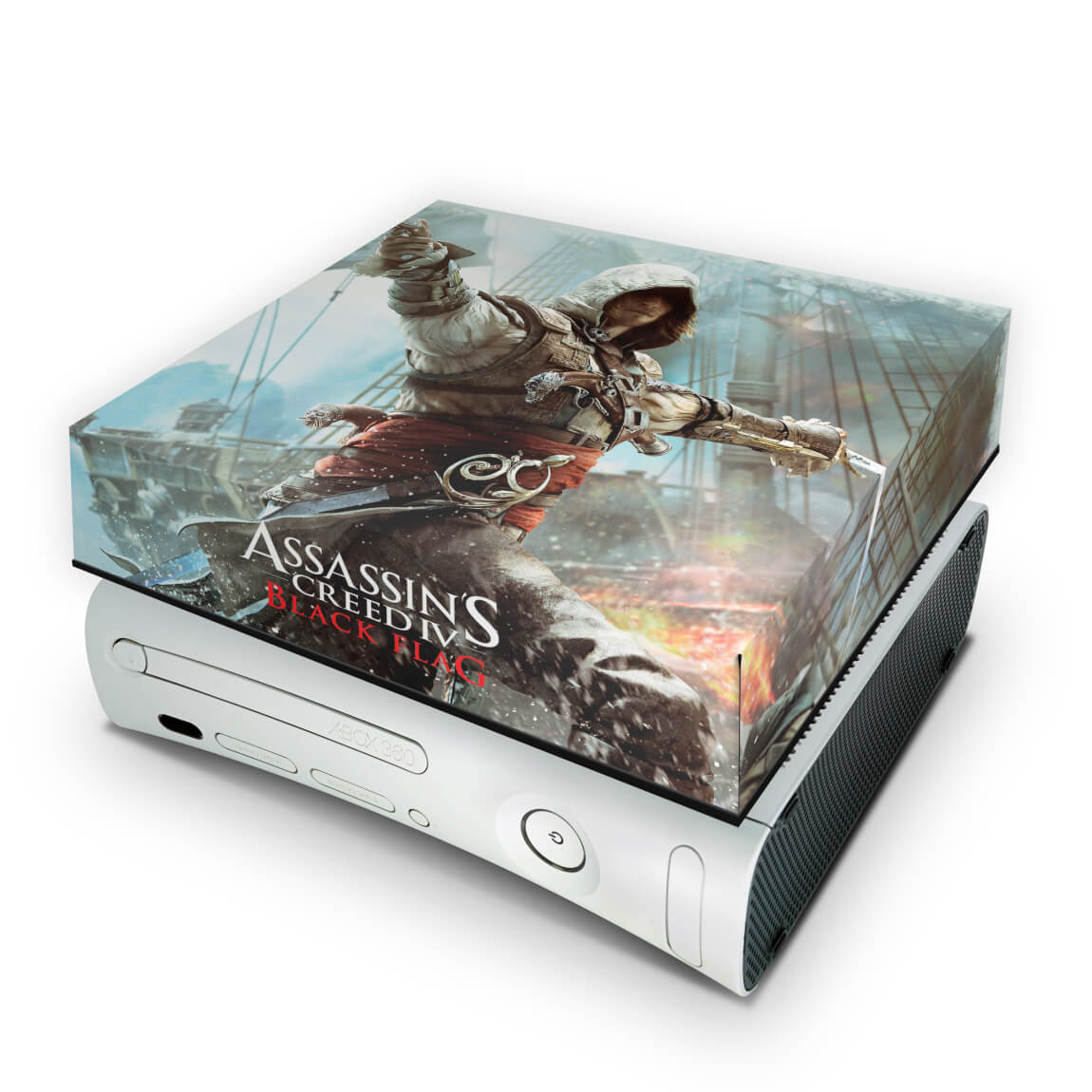 Xbox 360 Fat Capa Anti Poeira - Assassins Creed IV Black Flag