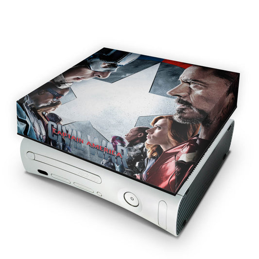 Xbox 360 Fat Capa Anti Poeira - Capitão America B