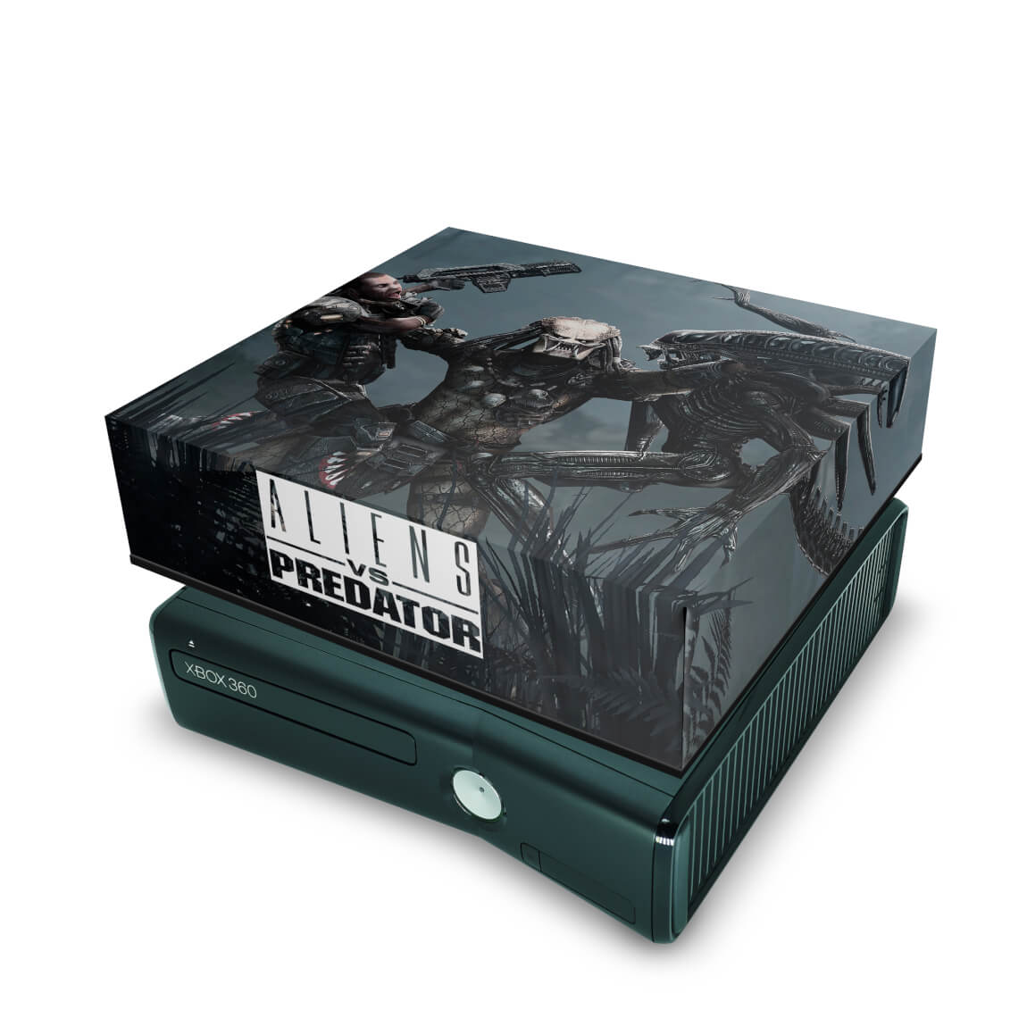 Xbox 360 Slim Capa Anti Poeira - Aliens Vs Predators
