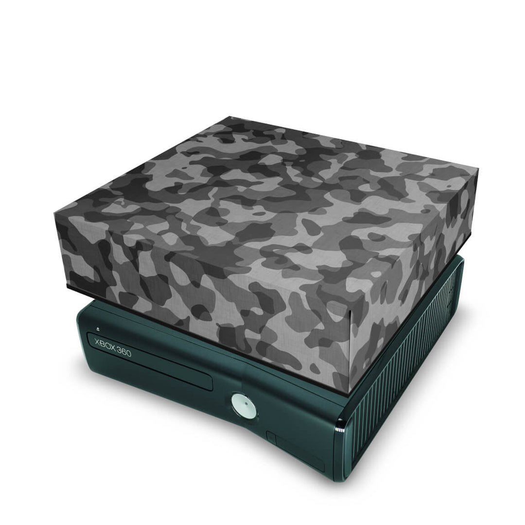 Capa Anti Poeira Xbox 360 Slim - Camuflagem Cinza