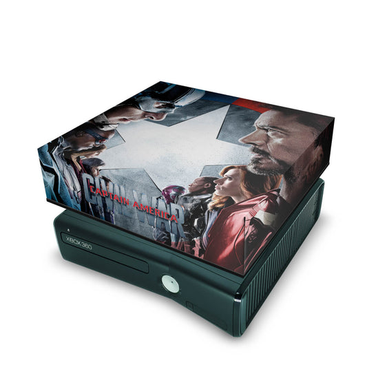Xbox 360 Slim Capa Anti Poeira - Capitão America B