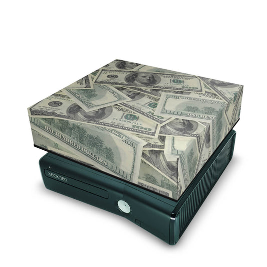 Xbox 360 Slim Capa Anti Poeira - Dollar Money Dinheiro