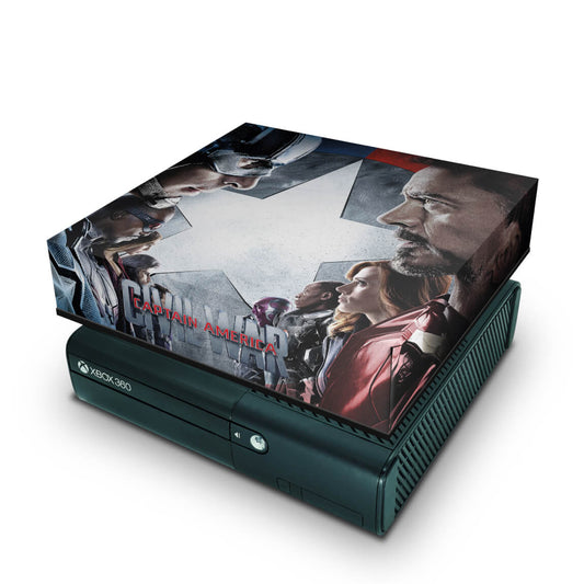 Xbox 360 Super Slim Capa Anti Poeira - Capitão America B