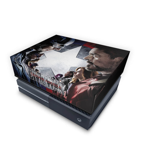 Capa Anti Poeira Xbox One Fat - Capitão America - Guerra Civil
