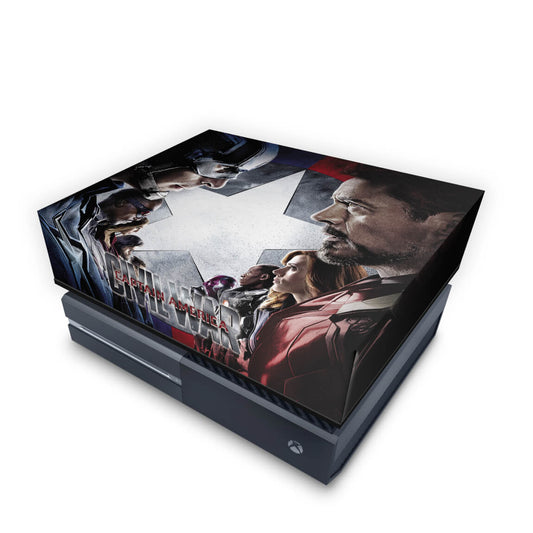 Xbox One Fat Capa Anti Poeira - Capitão America - Guerra Civil