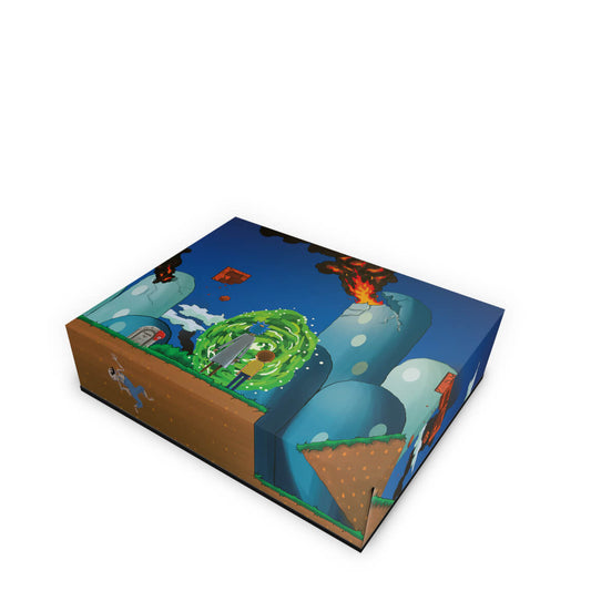 Xbox One Fat Capa Anti Poeira - Rick And Morty Mario