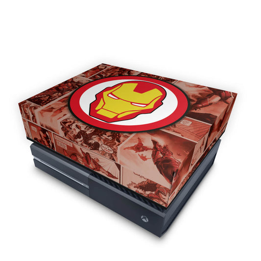 Xbox One Fat Capa Anti Poeira - Homem de Ferro Comics