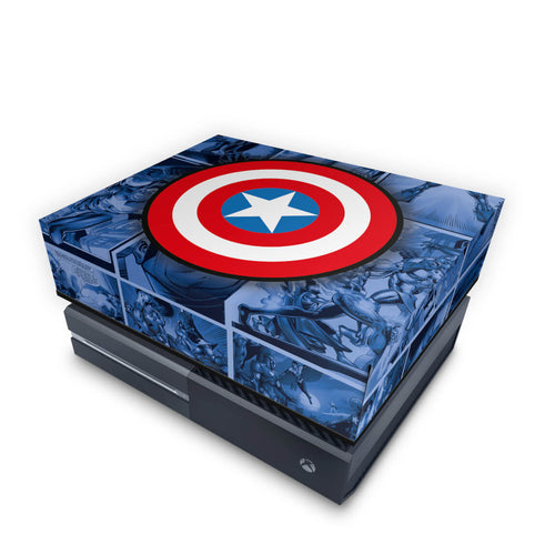 Capa Anti Poeira Xbox One Fat - Capitão América Comics