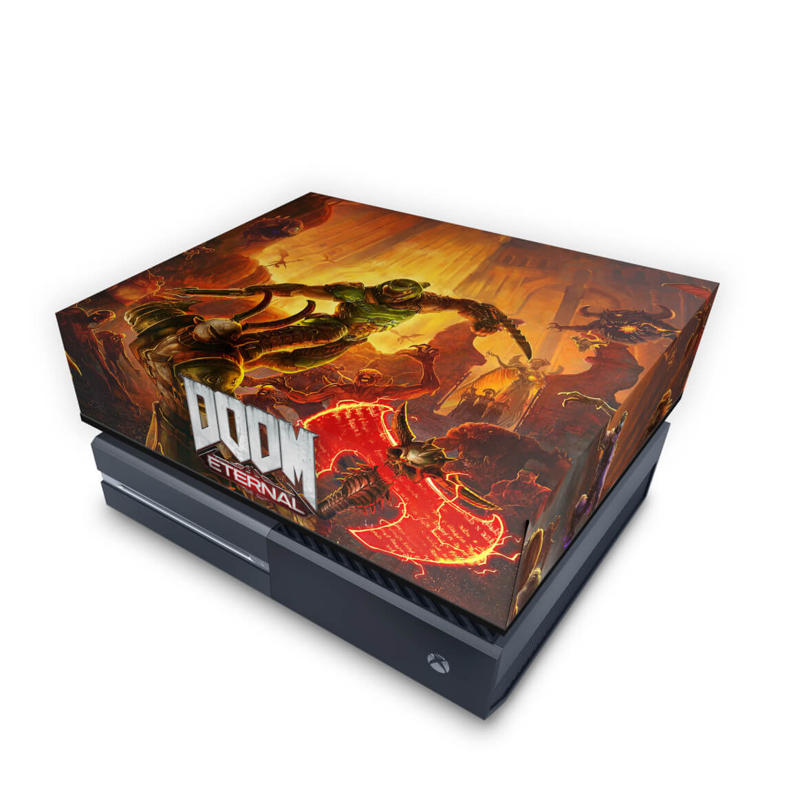 Xbox One Fat Capa Anti Poeira - Doom Eternal