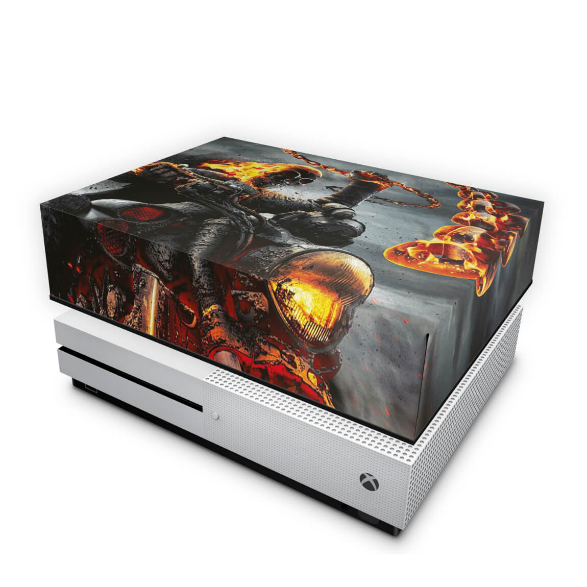 Capa Anti Poeira Xbox One Slim - Ghost Rider - Motoqueiro Fantasma #B