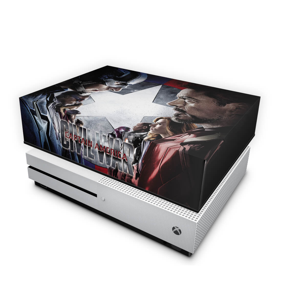 Capa Anti Poeira Xbox One Slim - Capitão America - Guerra Civil