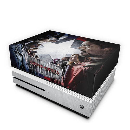 Capa Anti Poeira Xbox One Slim - Capitão America - Guerra Civil