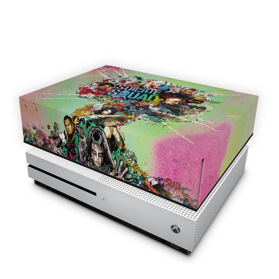 Capa Anti Poeira Xbox One Slim - Esquadrão Suicida #B