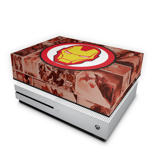 Xbox One Slim Capa Anti Poeira - Homem de Ferro Comics