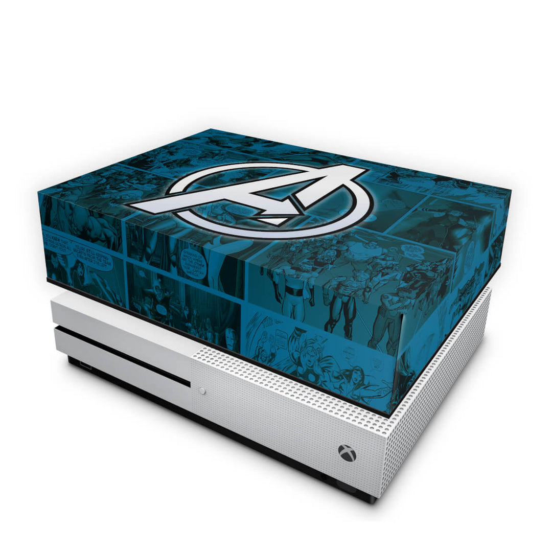 Capa Anti Poeira Xbox One Slim - Avengers Vingadores Comics