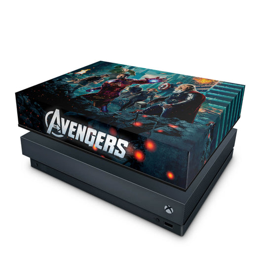 Capa Anti Poeira Xbox One X - The Avengers - Os Vingadores