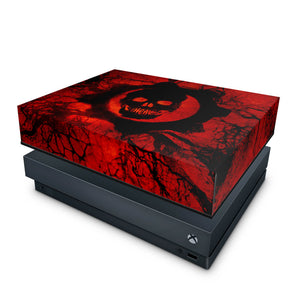 Capa Anti Poeira Xbox One X - Gears of War - Skull