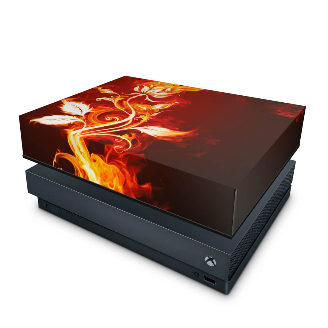 Capa Anti Poeira Xbox One X - Fire Flower