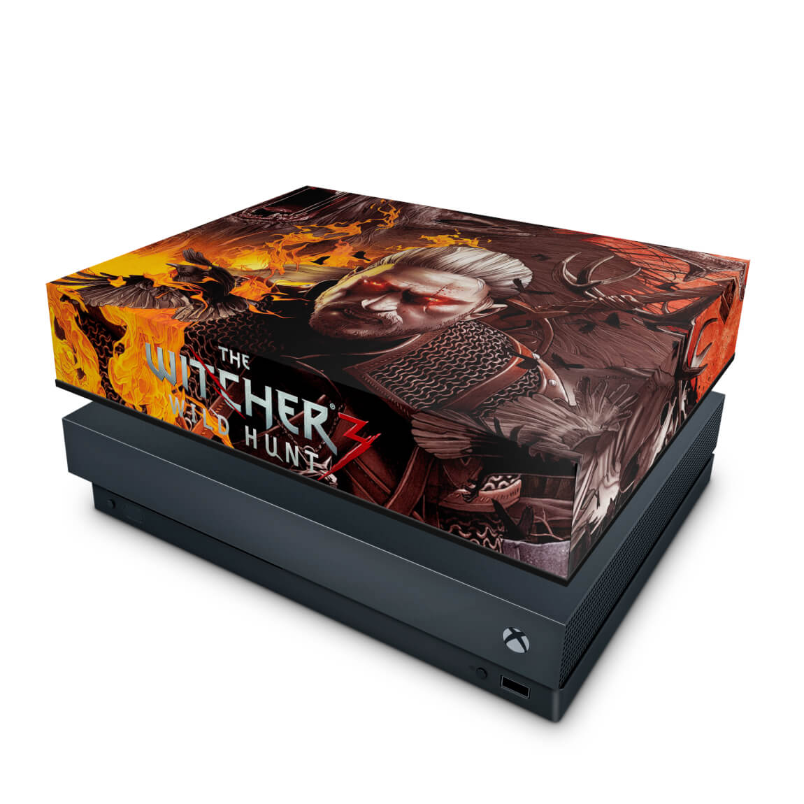 Capa Anti Poeira Xbox One X - The Witcher 3 #B