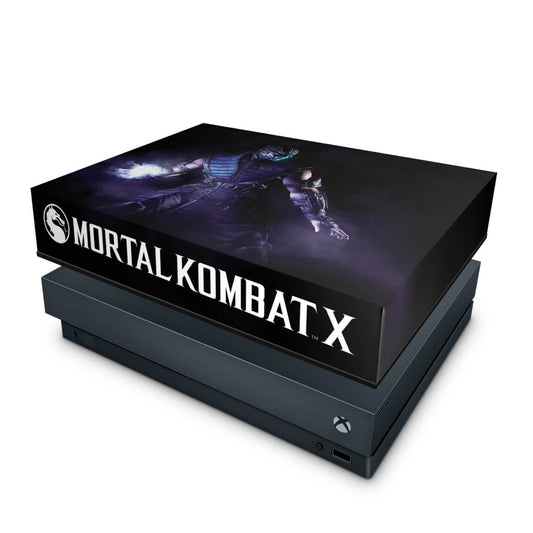 Capa Anti Poeira Xbox One X - Mortal Kombat X - Subzero