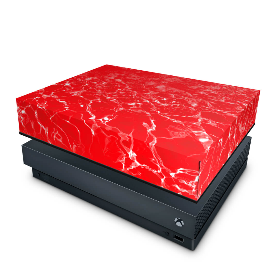 Capa Anti Poeira Xbox One X - Aquático Água Vermelha
