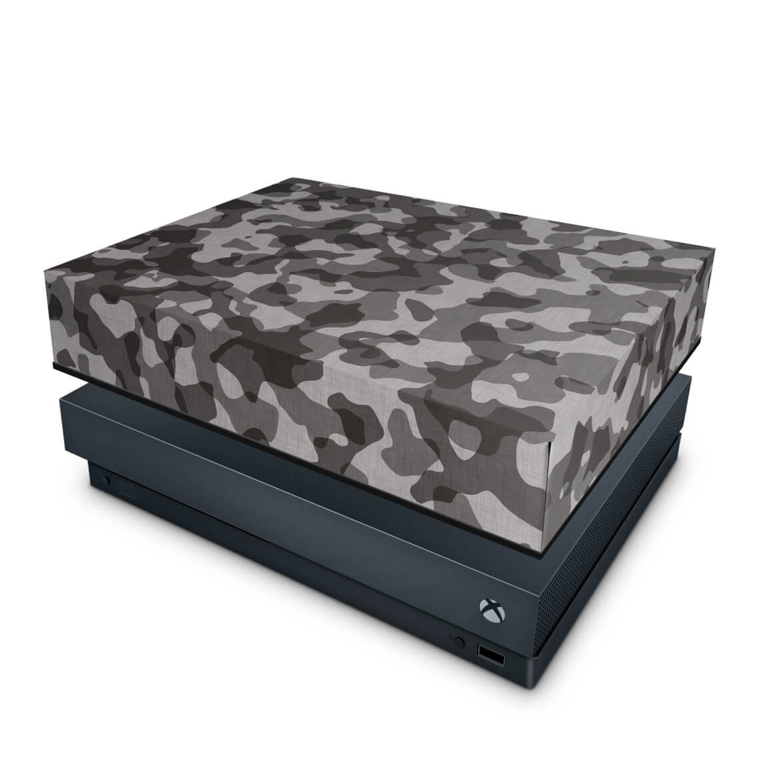 Capa Anti Poeira Xbox One X - Camuflagem Cinza