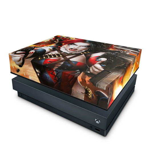 Capa Anti Poeira Xbox One X - Arlequina Harley Quinn #B