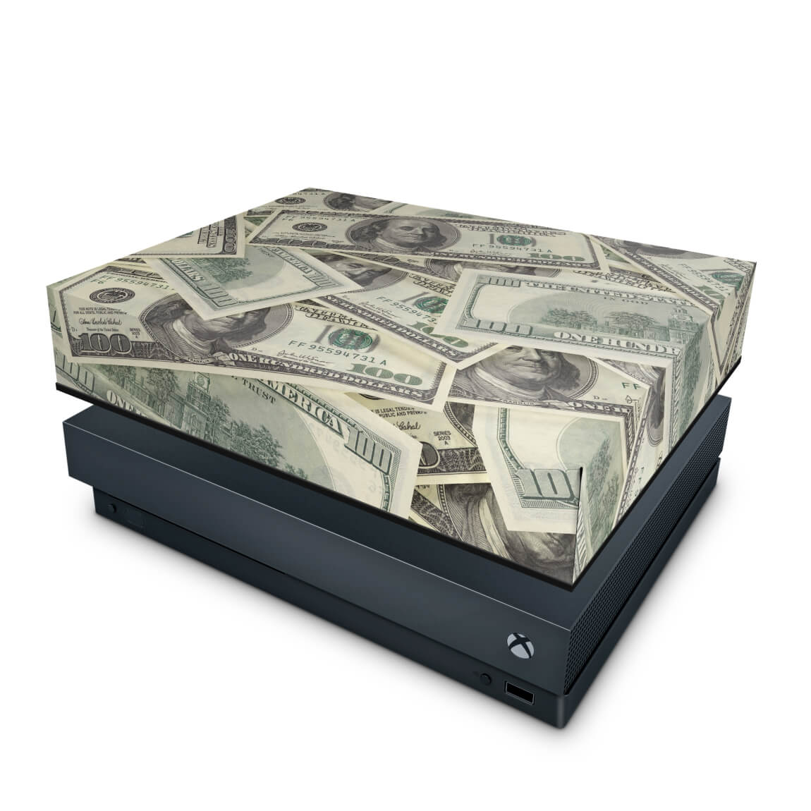 Capa Anti Poeira Xbox One X - Dollar Money Dinheiro