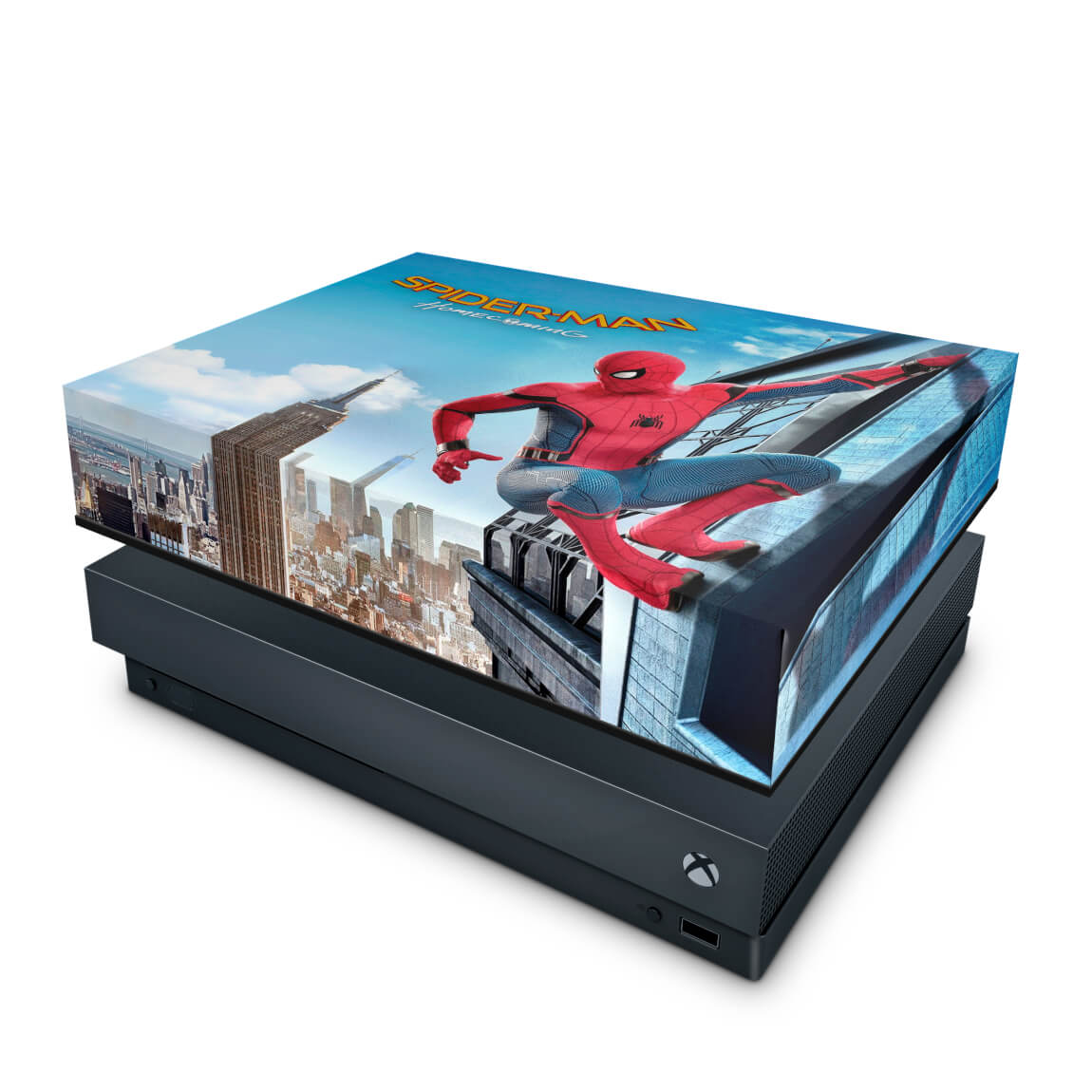 Capa Anti Poeira Xbox One X - Homem Aranha - Spiderman Homecoming