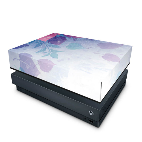 Capa Anti Poeira Xbox One X - Folhas Lilás