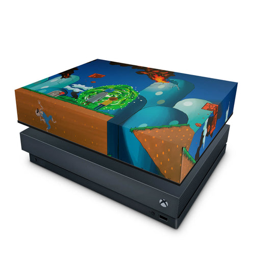 Capa Anti Poeira Xbox One X - Rick And Morty Mario