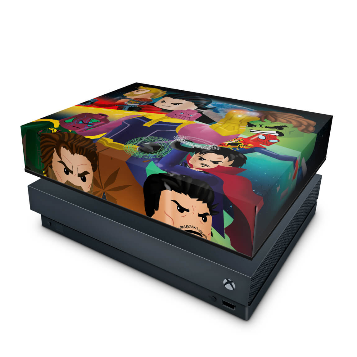 Capa Anti Poeira Xbox One X - Lego Avengers Vingadores