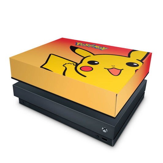 Capa Anti Poeira Xbox One X - Pokemon Pikachu