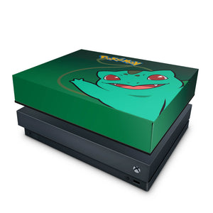 Capa Anti Poeira Xbox One X - Pokemon Bulbasaur