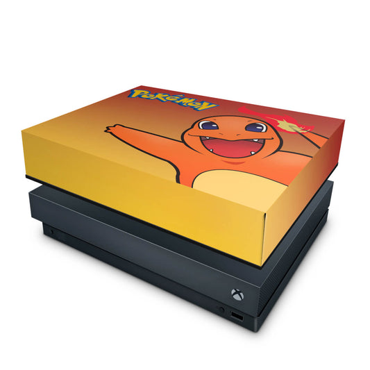 Capa Anti Poeira Xbox One X - Pokemon Charmander