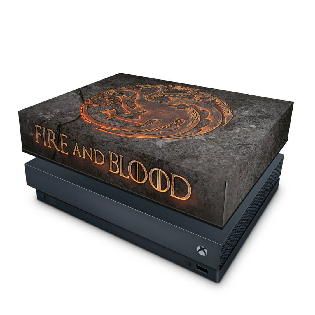 Capa Anti Poeira Xbox One X - Game of Thrones Targaryen