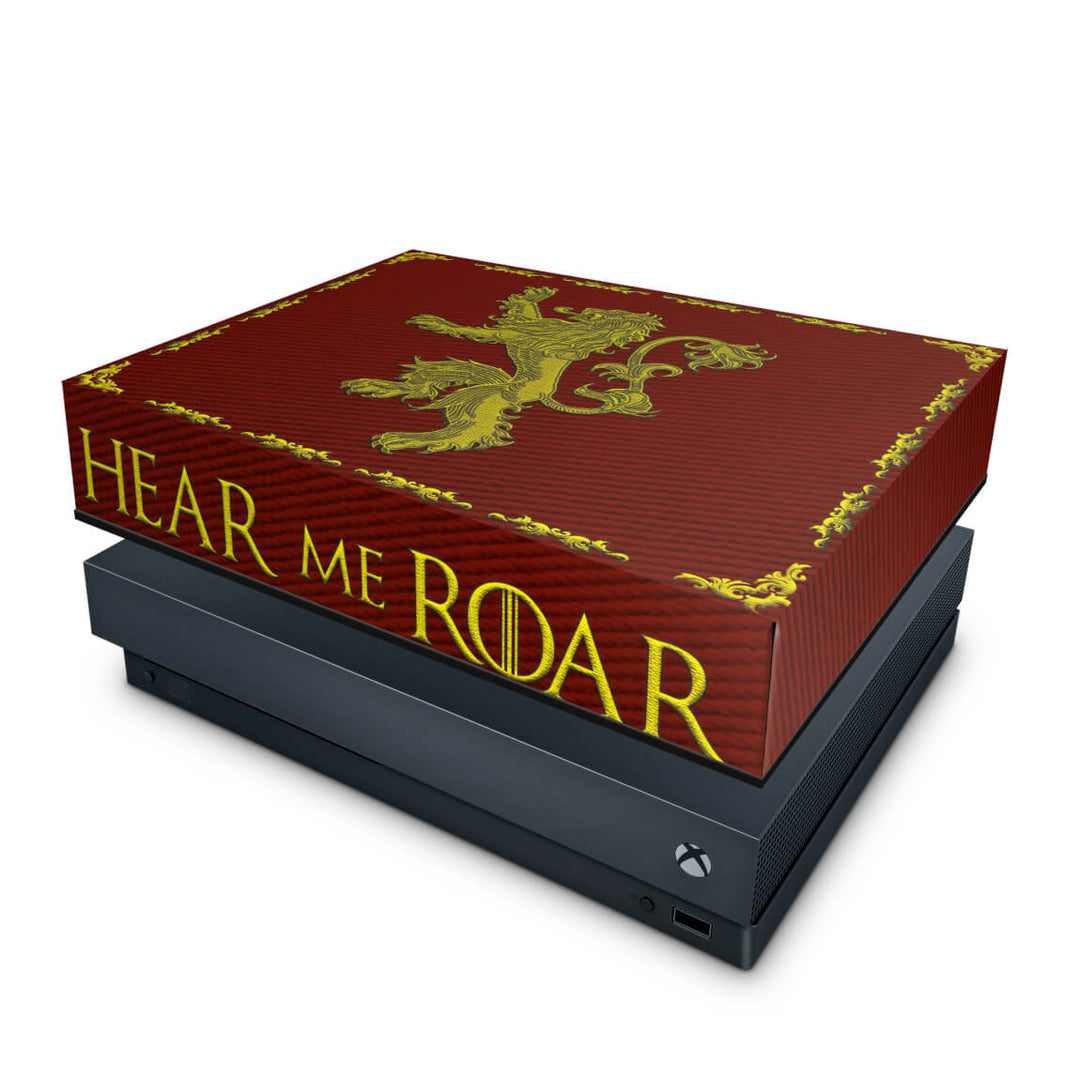 Capa Anti Poeira Xbox One X - Game Of Thrones Lannister