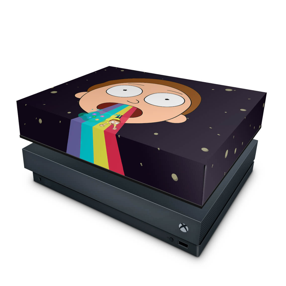 Capa Anti Poeira Xbox One X - Morty Rick and Morty