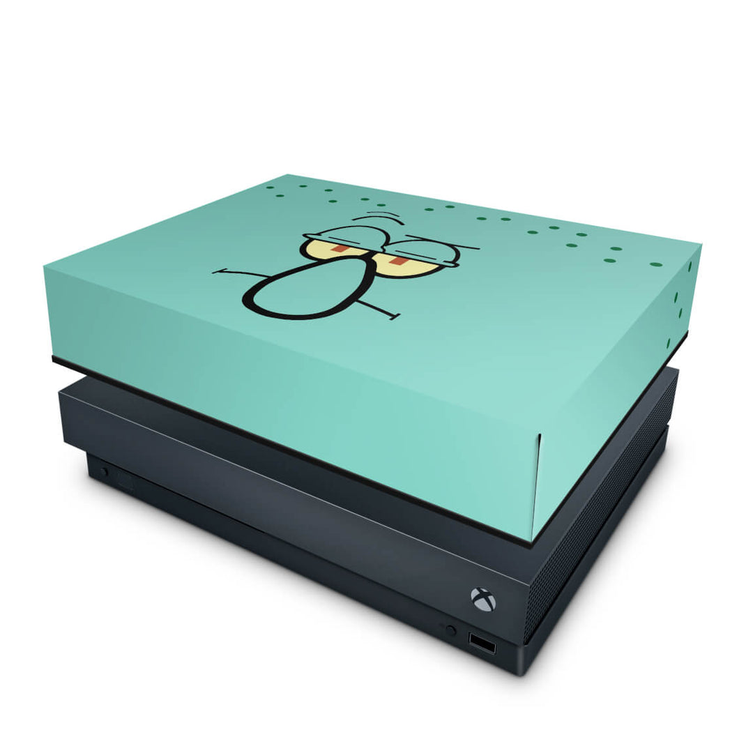 Capa Anti Poeira Xbox One X - Lula Molusco Bob Esponja