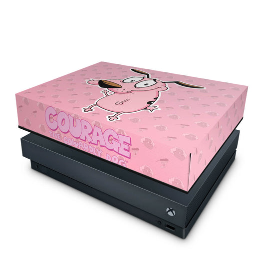 Xbox One X Capa Anti Poeira - Coragem: O cão covarde